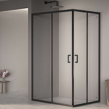 Душевой уголок RGW Passage PA-040-B 3508104092-14, 90 х 120 см, стекло прозрачное, профиль черный