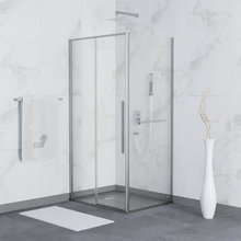 Душевой уголок RGW SV-42-1 (SV-12 + Z-060-2), 120 х 80 см, стекло прозрачное, профиль хром, 323242128-011