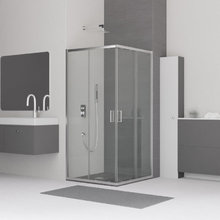 Душевой уголок RGW Classic CL-34, 90 х 90 см, стекло прозрачное, профиль хром, 32093499-11