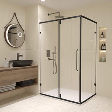 Душевой уголок RGW Classic CL-46-B 72094697-14, 90 х 70 см, стекло прозрачное, профиль черный