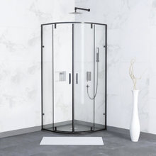 Душевой уголок RGW Classic CL-55-B 72095599-14, 90 х 90 см, стекло прозрачное, профиль черный