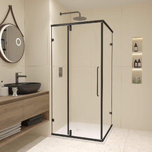 Душевой уголок RGW Classic CL-035-B 350903599-14, 90 х 90 см, стекло прозрачное, профиль черный