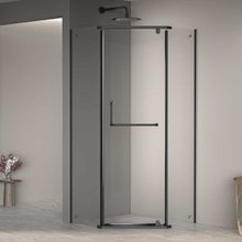 Душевой уголок RGW PA-081B, 80 х 80 см, стекло прозрачное, профиль черный, 35088188-14