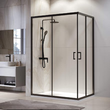 Душевой уголок RGW PA-246B Passage 030824682-14, 80 х 120 см, стекло прозрачное, профиль черный