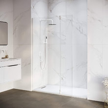 Душевой уголок RGW WA-051W (WA-01W0 + Z-071W) Walk In 351005113-15, 120 x 110 см, распашная створка, стекло прозрачное, профиль белый