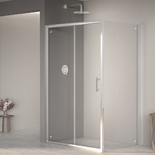 Душевой уголок RGW PA-145, 80 x 140 см, стекло прозрачное, профиль хром, 020814584-11