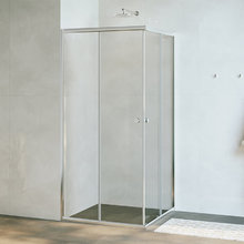 Душевой уголок RGW Dolphin TN-205-J, 80 х 80 см, квадратный, стекло рифленое, профиль хром, 28912588-101