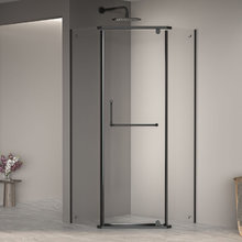 Душевой уголок RGW Passage PA-081 B 35088100-14, 100 х 100 см, стекло прозрачное, профиль черный