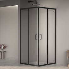 Душевой уголок RGW Passage PA-030-B 3508103099-14, 90 х 90 см, стекло прозрачное, профиль черный