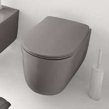 Подвесной безободковый унитаз Kerasan Nolita 531489, с креплениями WB9N, серый