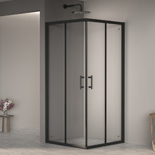 Душевой уголок RGW Passage PA-31-B, 90 х 90 см, стекло прозрачное, профиль черный матовый, 02083199-14