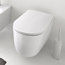 Унитаз подвесной Kerasan Nolita 531430 безободковый, с креплениями WB9N, цвет белый матовый