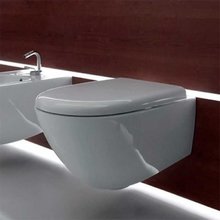 Подвесной безободковый унитаз Kerasan Aquatech 371401 55 см, белый