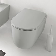 Подвесной безободковый унитаз Kerasan Nolita 531459, светло-серый