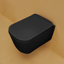 Подвесной безободковый унитаз Kerasan Tribeca 511431, черный матовый