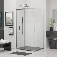 Душевой уголок RGW LE-41-1 (LE-12 + Z-060-2), 180 х 100 см, стекло прозрачное, профиль хром, 341241180-011