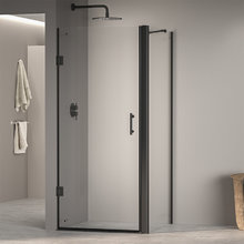 Душевой уголок RGW PA-36-B (PA-06B+Z-050-2B+держ), 70 х 120 см, стекло прозрачное, профиль черный, 41083672-014