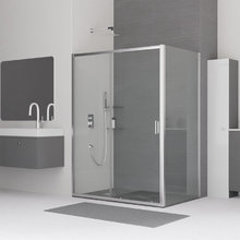 Душевой уголок RGW CL-48 (CL-14+Z-050-1), 110 х 100 см, дверь раздвижная, стекло прозрачное, профиль хром, 32094801-011