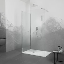 Душевой уголок RGW Walk In WA-005-1 (WA-002+Z-060-2), 90 х 90 см, стекло прозрачное, профиль хром, 351005199-11