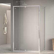 Душевой уголок RGW PA-078 (RGW PA-008 + Z-050-2), 110 х 80 см, стекло прозрачное, профиль хром, 350807818-11