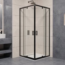 Душевой уголок RGW PA-038B, 90 х 90 см, стекло прозрачное, профиль черный, 350803899-14