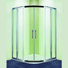 Душевой уголок RGW HO-511, 030651133-11, 130 х 130 x 195 см, четверть круга, дверь раздвижная, стекло прозрачное, хром