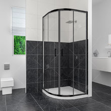 Душевой уголок RGW CL-54 В 32095400-14 100 х 100 см четверть круга, стекло прозрачное, черный