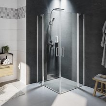 Душевой уголок Riho Novik Z207, G003020120, 90 х 90 см, стекло прозрачное, профиль хром