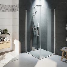 Душевой уголок Riho Novik Z201, G003007120, 80 х 90 см, стекло прозрачное, профиль хром