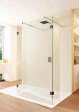 Душевой уголок Riho SZ Scandic NXT X202, 156x87x200 см, цвет профиля черный, стекло прозрачное, левый/правый