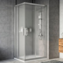 Душевой уголок Stworki Карлстад DE019RC80100200 100 x 80 см, профиль хром матовый, стекло матовое, 3GW123TTKK000