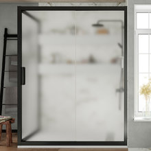 Душевой уголок Stworki Эстерсунд DE019R90160200 160 x 90 см, профиль черный матовый, стекло матовое, 3GW196TTKK000