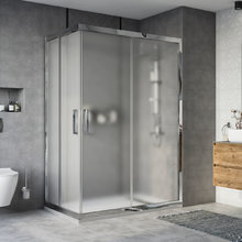 Душевой уголок Stworki Карлстад DE019RC90140200 140 x 90 см, профиль хром глянцевый, стекло матовое, 3GW141TTKK000