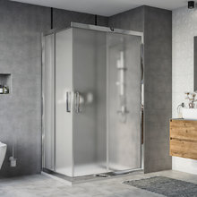 Душевой уголок Stworki Карлстад DE019RC90120200 120 x 90 см, профиль хром глянцевый, стекло матовое, 3GW139TTKK000