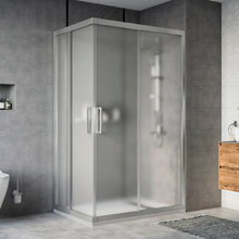 Душевой уголок Stworki Карлстад DE019RC80140200 140 x 80 см, профиль хром матовый, стекло матовое, 3GW126TTKK000