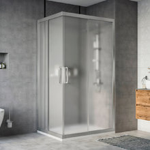 Душевой уголок Stworki Карлстад DE019RC90110200 110 x 90 см, профиль хром матовый, стекло матовое, 3GW124TTKK000