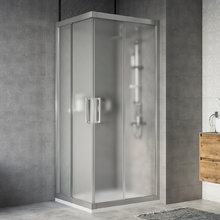 Душевой уголок Stworki Карлстад DE019RC8090200 90 x 80 см, профиль хром матовый, стекло матовое, 3GW122TTKK000
