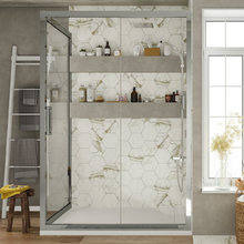 Душевой уголок Stworki Эстерсунд DE019R90110200CH 110x90 см профиль хром глянец