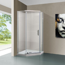 Душевой уголок Vincea Stresa VSP-1S900CL, 90 x 90 см, пятиугольный, дверь распашная, стекло прозрачное, хром