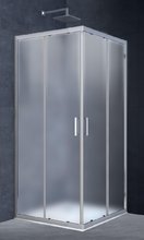 Душевой уголок Vincea Rapid VSS-3R 100 x 100 см квадратный, дверь раздвижная, стекло текстурное, хром, VSS-3R90/10MT