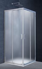 Душевой уголок Vincea Alpha VSS-3AL (3AL900MT) 900-900 хром, стекло текстурное, квадратный, дверь раздвижная
