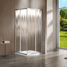 Душевой уголок Vincea Garda VSS-1G8010CH, 100 x 80 см, прямоугольный, дверь раздвижная, стекло шиншилла, хром