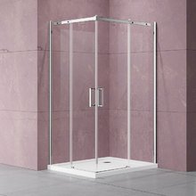 Душевой уголок Vincea Dice, 100 x 100 см, стекло прозрачное, профиль хром, VSS-4D100CL