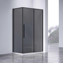 Душевой уголок Vincea Slim-N VSR-4SN9014CGB, 140 х 90 см, тонированное стекло, профиль черный