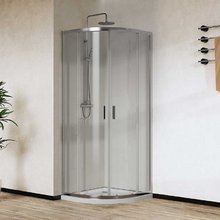 Душевой уголок Vincea City, 90 x 90 см, стекло прозрачное, профиль хром, VSQ-5CT900CL