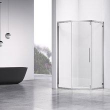 Душевой уголок Vincea Show, 100 х 100 см, стекло прозрачное, профиль хром, VSP1-4SH100CL