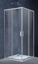 Душевой уголок Vincea Rapid VSS-3R 90 x 90 см квадратный, дверь раздвижная, стекло прозрачное, хром, VSS-3R80/90CL