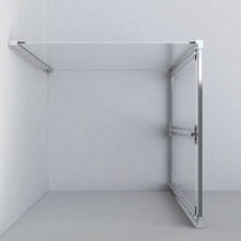 Душевой уголок Vincea Garda VSR-1G9080CL, 80 x 90 см, прямоугольный, дверь складная, стекло прозрачное, хром