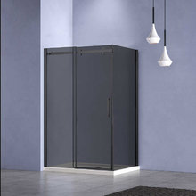 Душевой уголок Vincea Como-N VSR-4CN1014CGB, 140 x 100 см, стекло тонированное, профиль черный