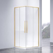 Душевой уголок Vincea Slim-N VSS-4SN8010CLG, 100 х 80 см, стекло прозрачное, профиль брашированное золото